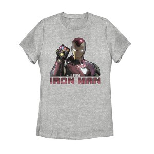 Women's Marvel Avengers: Endgame I Am Iron Man T-Shirt - 1 of 3
