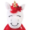 Hudson Baby Infant Animal Face Security Blanket, Christmas Unicorn, One Size - 2 of 2