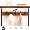 Hall Tree with Bench, Coat Rack with Shoe Storage, Shoe and Coat Rack - 4 of 4