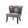 NicBex Faux Leather Accent Chair,Upholstered Living Room Chairs with Mid-Height Backrest,Modern Armless Chair,Accent Chairs for Living Room - 3 of 4