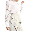 Women's Ms. Alice Lace Sleeve Button Down Blouse - Mulla - 3 of 3