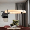 Modern LED Pendant Light, 24-Inch Round Hanging Chandelier with Adjustable Height - 4 of 4