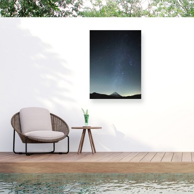 Trademark Fine Art - Hiroaki Koga Meteor Night Matted Framed Art