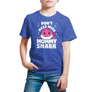 Boys' - Baby Shark - Don't Mess With Mama Shark Short Sleeve Graphic T-Shirt - 1 of 4