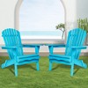 Rbied Wooden Outdoor Foldable Adirondack Chair Patio Chair Set of 2, Half Assembled - 2 of 4