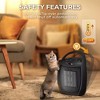 ZAFRO Electactic Compact 1500W/750W Space Heater with Thermostat - ETL Certified, Ideal for Home & Dorm, Black - 4 of 4