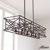 Hunter Fans 10" Langwood Linear Chandelier Onyx Bengal Finish Vintage Design for Indoor Spaces - 3 of 4