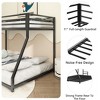 TiramisuBest Twin-over-Full Bunk Bed: Heavy-duty Sturdy Metal, Noise Reduced,Wooden Guardrail, Convenient for Three, No Box Spring, White - 4 of 4
