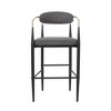 Fabric Armless Barstool (Set of 2) with Open Backrest and Iron Frame for Home Bar, Kitchen Island, or Dining Area - 2 of 4