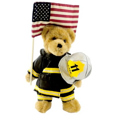 Boyds Bears Plush 10.0" Firefighter Mcbruin 9/11 Rememberance Teddy Bear  -  Decorative Figurines