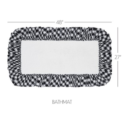 Annie Buffalo Black Check Bathmat 27x48 VHC Brands