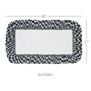 Annie Buffalo Black Check Bathmat 27x48 VHC Brands - 1 of 1