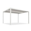 PURPLE LEAF Outdoor Louvered Pergola Aluminum Gazebo Modern White Patio Metal Pergola with Adjustable Rainproof Hardtop for Garden Lawns Yard - 2 of 4