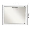 Amanti Art Maya Beveled Framed Bathroom Vanity Wall Mirror - 3 of 4