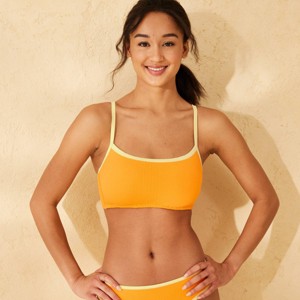 Women's Contrast Binding Bralette Bikini Top - Wild Fable™ - 1 of 4