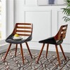 New Pacific Direct Shelton PU Leather Bamboo Chair - image 2 of 4