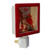 Roman 6" Red and Brown Glitter Cardinal Christmas Night Light - 3 of 4
