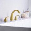 Sumerain Roman Tub Faucet with 8-3/8" Spout Reach, Bathtub Faucet with 2 Knob Handle Brushed Gold - 2 of 4