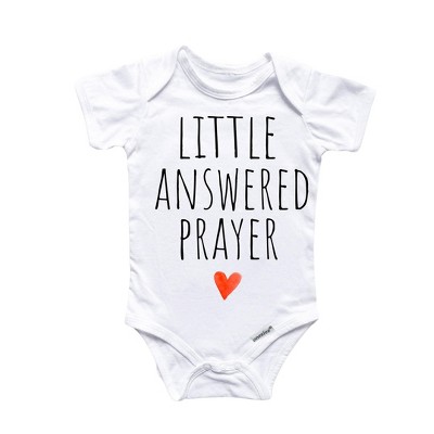 Answered Prayer Religious - Baby Boy Girl Clothes Infant Onesie® Funny Cute Newborn GS1