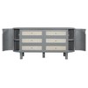 YOOCOZZ Murphy Bed with Dual Side Storage Cabinets and Handwoven Design - 3 of 4