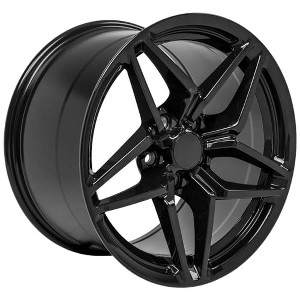 OE Wheels LLC CV31-17110-5475-50B Black Wheel Painted (17 x 11. inches /5 x 120 mm, 50 mm Offset) - 1 of 3