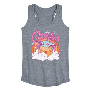 Women's - The Mandalorian - Grogu Kawaii Graphic Racerback Tank - 1 of 4