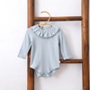 MyKids-Usa Autumn Hot Selling Baby Girls Simple Casual Solid Color Onesies Bodysuits - 3 of 3