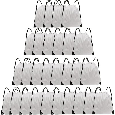 Bulk Drawstring Bags for Party Favors, Lightweight Sackpacks for Gym, School Events, Team Sports & Giveaways