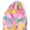 The Children's Place Girls Long Sleeve Tie Dye Unicorn Print Fleece One Piece Pajamas - 2 of 3