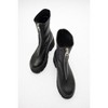 Ovil - Black Stretch Platform Zip Boot (Women) black stretch 9 Forever & Always Shoes US - 3 of 4