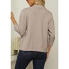 Women's 3/4 Sleeve Cropped Cardigan Sweater Open Front Short Shrugs Cardigans Lightweight Sweaters - 2 of 4