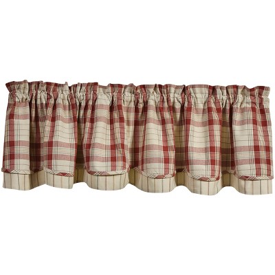 Park Designs Hawthorne Lined Layered Valance 72" X 16"