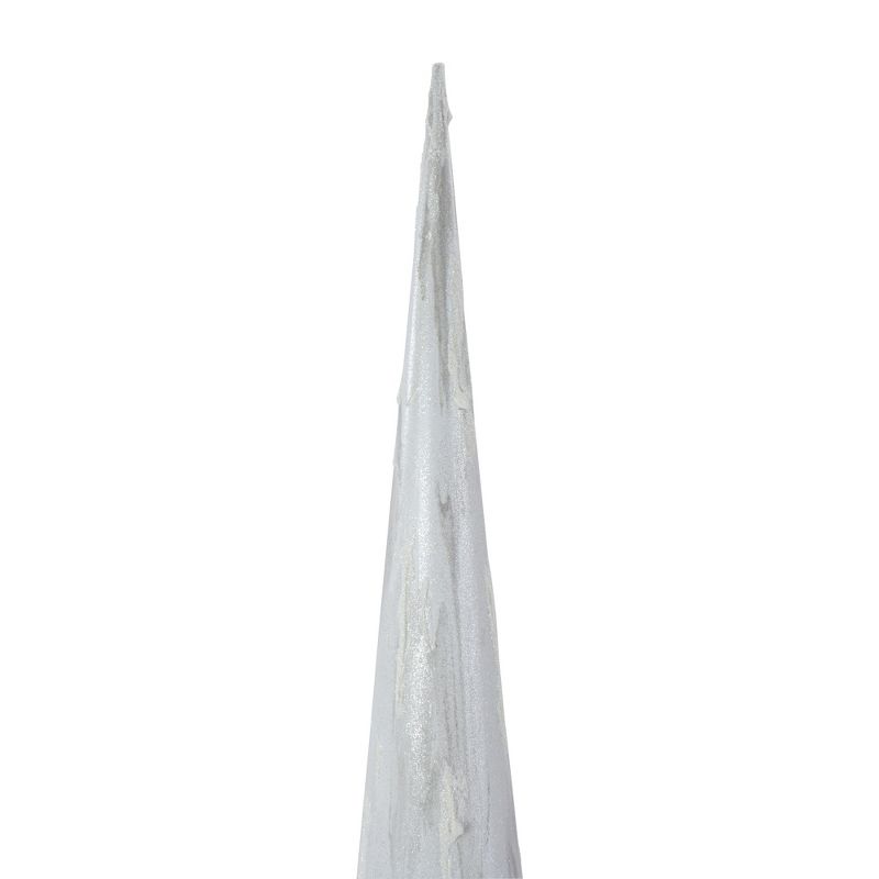 Northlight 30" White and Gray Marbled Tabletop Christmas Tree, 4 of 6