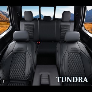 Fit 2014-2021 Toyota Tundra Crew Cab Coverado Custom Fit Car Seat Covers Waterproof Auto Seat Protectors - 1 of 4