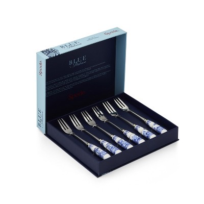 Spode Blue Italian Pastry Forks 6" (Set of 6)