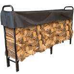 Nature Spring 8-Foot Firewood Rack with Cover