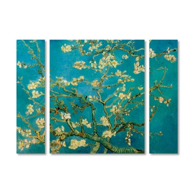 Vincent van Gogh 'Almond Branches In Bloom' Multi Panel Art Set Large
