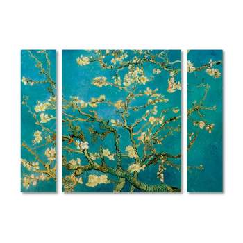 Trademark Fine Art - Vincent van Gogh 'Almond Branches In Bloom' Multi Panel Art Set Large