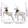 vidaXL Christmas Reindeers Decoration Christmas Lighting Display with LEDs - Gold 4 - 4 of 4