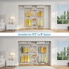 VIPEK X3 Expandable Heavy Duty Clothes Rack Adjustable from 5'2" to 8' with Flexible Shelves and Hanger Rods, Max Load 1210LBS, White - 2 of 4
