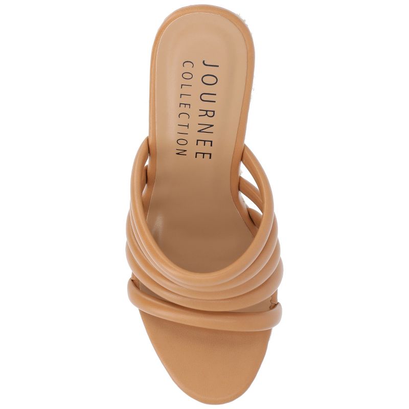 Journee Collection Womens Cynthie Tru Comfort Foam Slip On Espadrille Wedge Sandals, 4 of 10