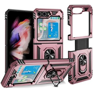 Entronix Case Compatible with Galaxy Z Flip 6 - Dual-Layer Guard Gripstand - 1 of 4