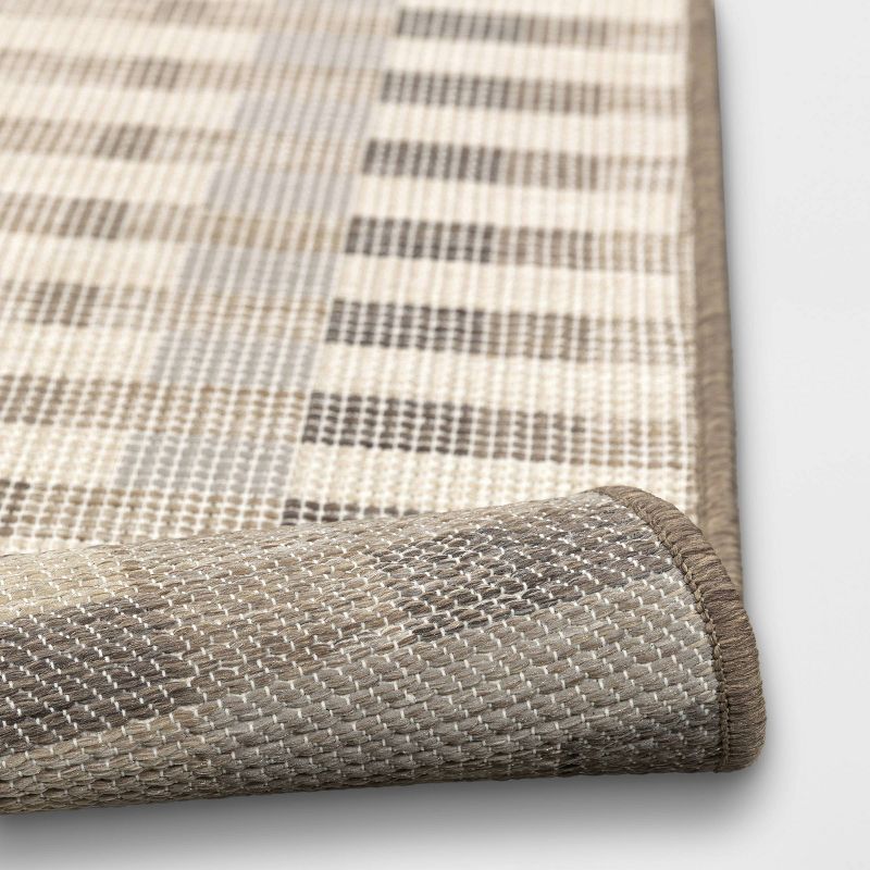 Beachside Grid Outdoor Rug Naturals – Threshold™ designed with Studio McGee, 4 of 10