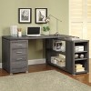 Vynxaria 3-Drawer L-Shaped Desk with Storage Shelves, Corner Workstation for Home Office Organization - 4 of 4