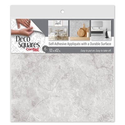 Photo 1 of ConTact DecoSquares 6pk Adhesive Tiles - Gray Slate
12in x12in 1box of 6bags with 6 pieceseach