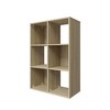 Homez 34.96 in. Tall Wood 3-Shelf Etagere Bookcase - 2 of 4