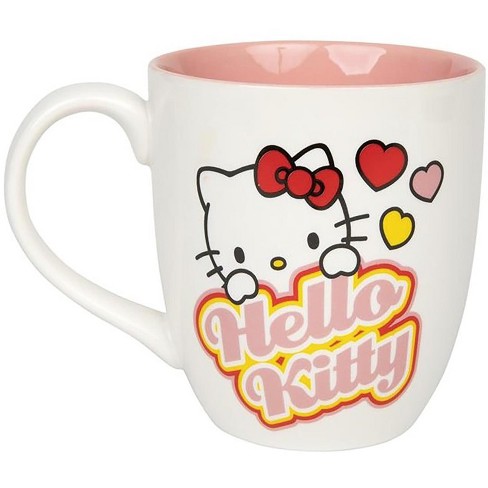 Silver Buffalo Sanrio Hello Kitty Hearts Ceramic Mug 