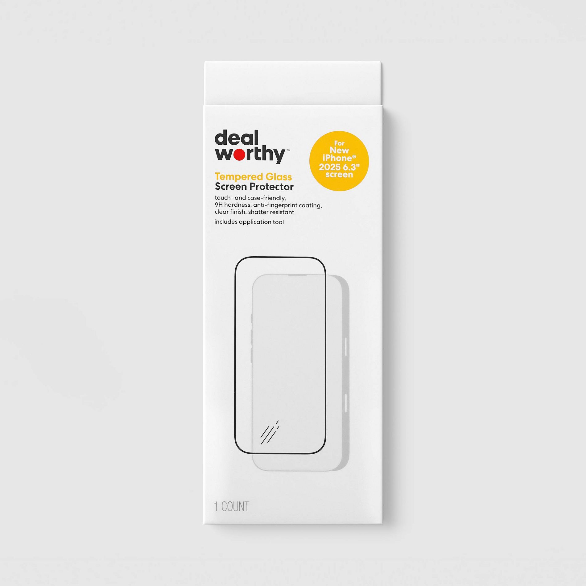 Apple iPhone 17 Screen Protector - dealworthy™ Clear