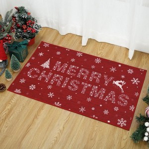 Christmas Door Mat for Front Door with Non-Slip Backing Durable Doormat for Entrance Matt - 1 of 4