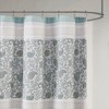 PAGED Cotton Shower Curtain with Printed and Pieced Multi Pattern Design,Machine Washable,OEKO-TEX Certified - 4 of 4